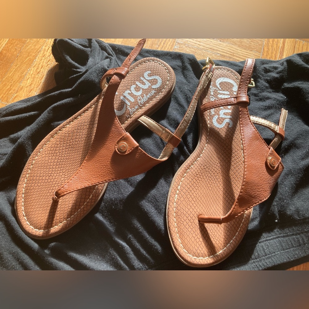 Circus by Sam Edelman Tan Leather Sandals